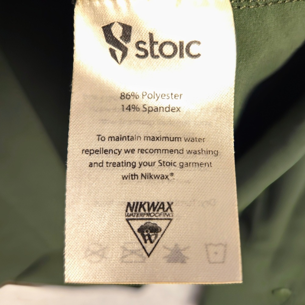 Stoic Button-Down‎ Shirt Nikwax Water Repellent Hiking Outdoor Olive Green S - Picture 4 of 6